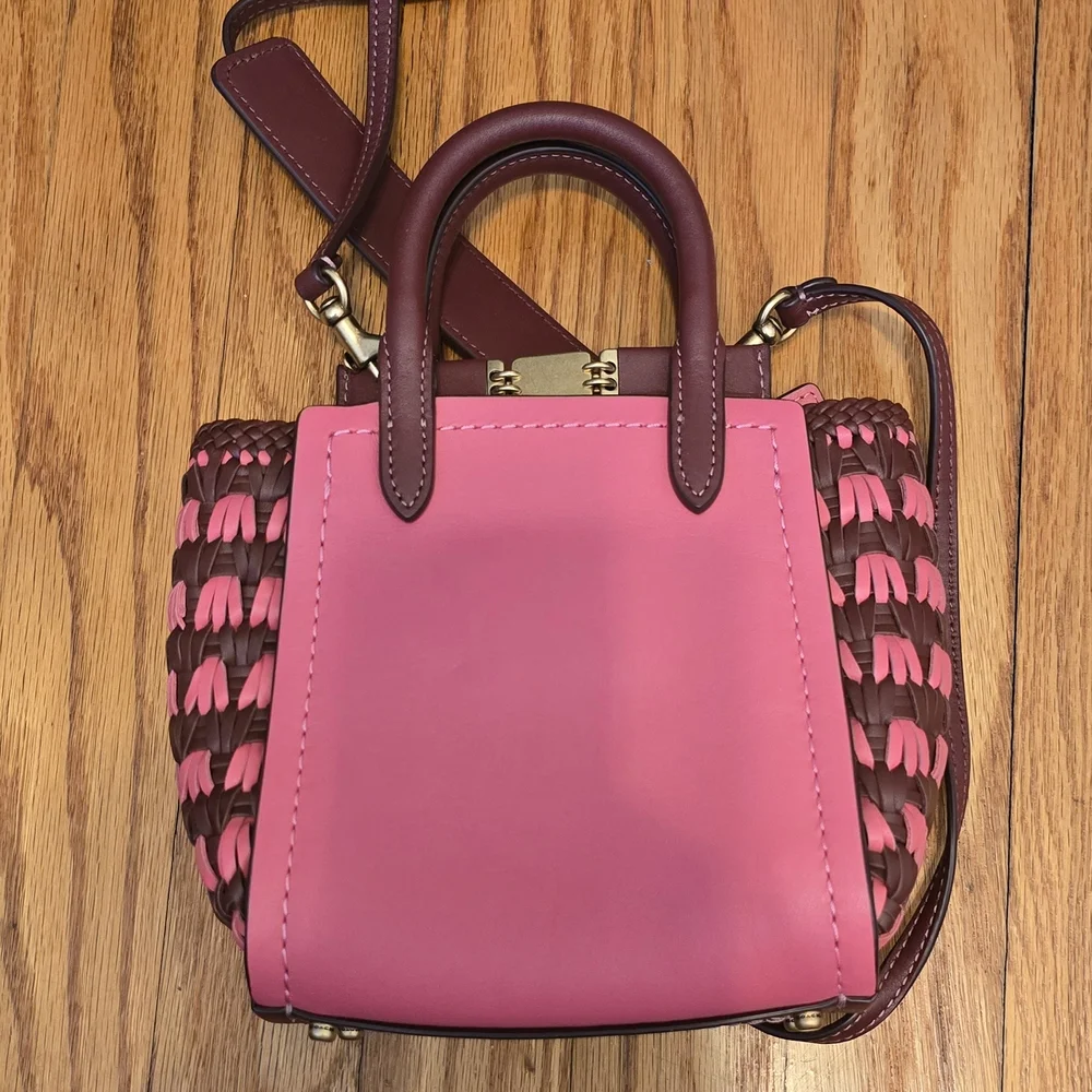Pink and Brown Women's Handbag - Picture 2 of 3
